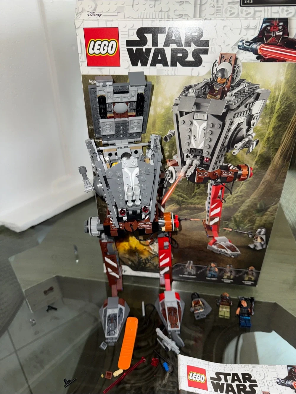 Lego Star Wars Gray & Red AT-ST Walker Building Set Man